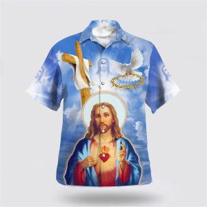 Jesus Christ Sacred Heart Pigeon Hawaiian Shirts For Men And Women Gifts For Christians 1 sucfar.jpg