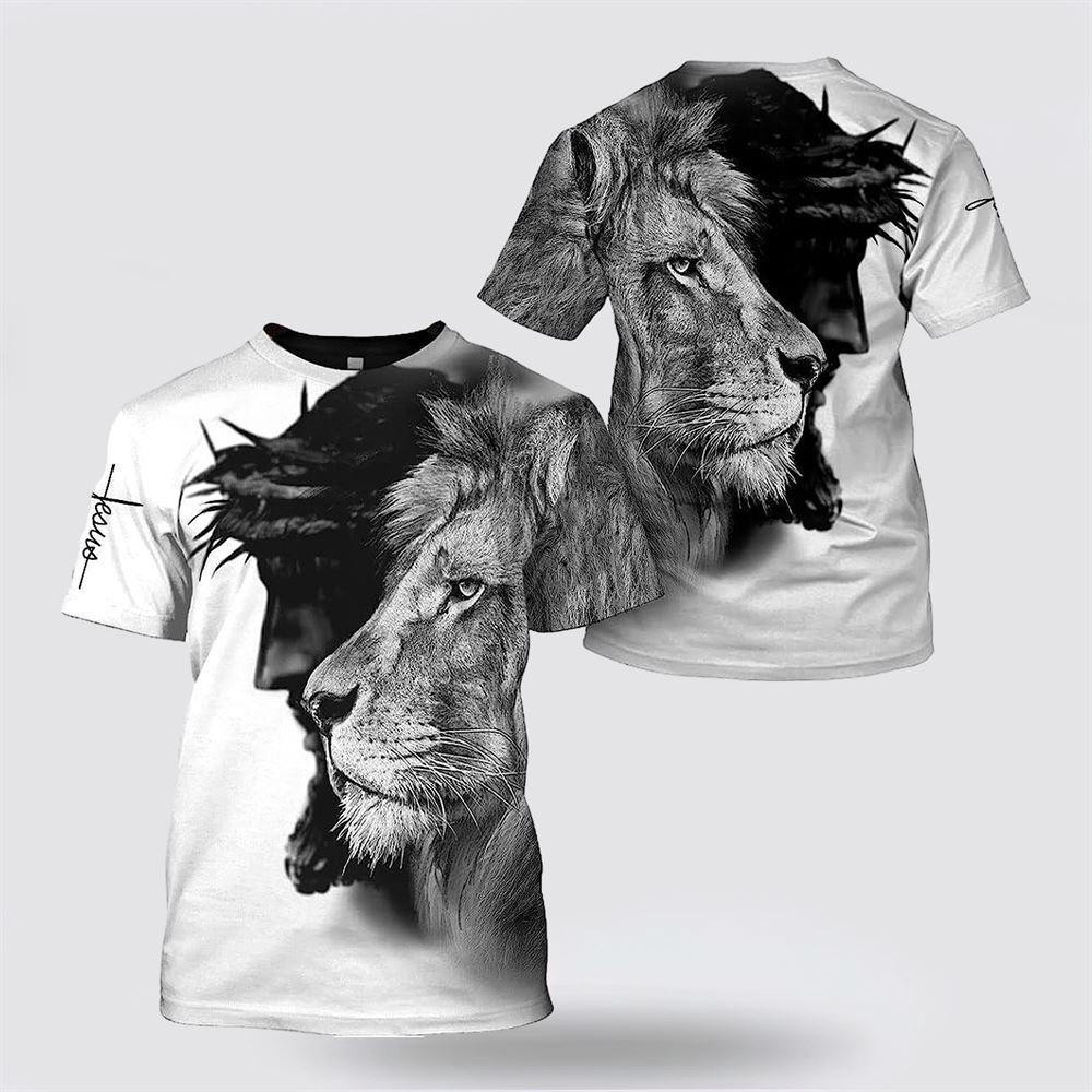Jesus Christ The Lion King All Over Print 3D T Shirt – Gifts For Christians Jesus Christ The Lion King All Over Print 3D T Shirt – Gifts For Christians
