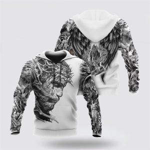 Jesus Christ With Wings Tattoo All Over…