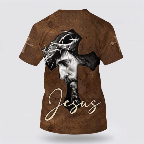 Jesus Cross All Over Print 3D T Shirt – Gifts For Christians