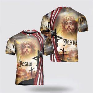Jesus Cross All Over Print 3D T…
