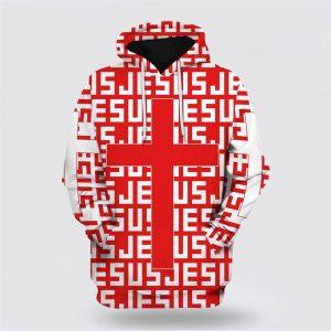 Jesus Cross Red Hoodies Jesus All Over Print 3D Hoodie Gifts For Christian Families 1 dpijfu.jpg