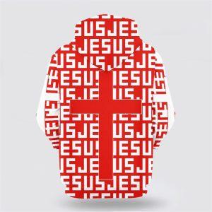 Jesus Cross Red Hoodies Jesus All Over Print 3D Hoodie Gifts For Christian Families 2 fqecbf.jpg