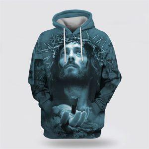 Jesus Crown Of Thorn I May Not Be Perfect But Jesus Thinks I m To Die All Over Print 3D Hoodie Gifts For Christian Families 1 ksqmfp.jpg