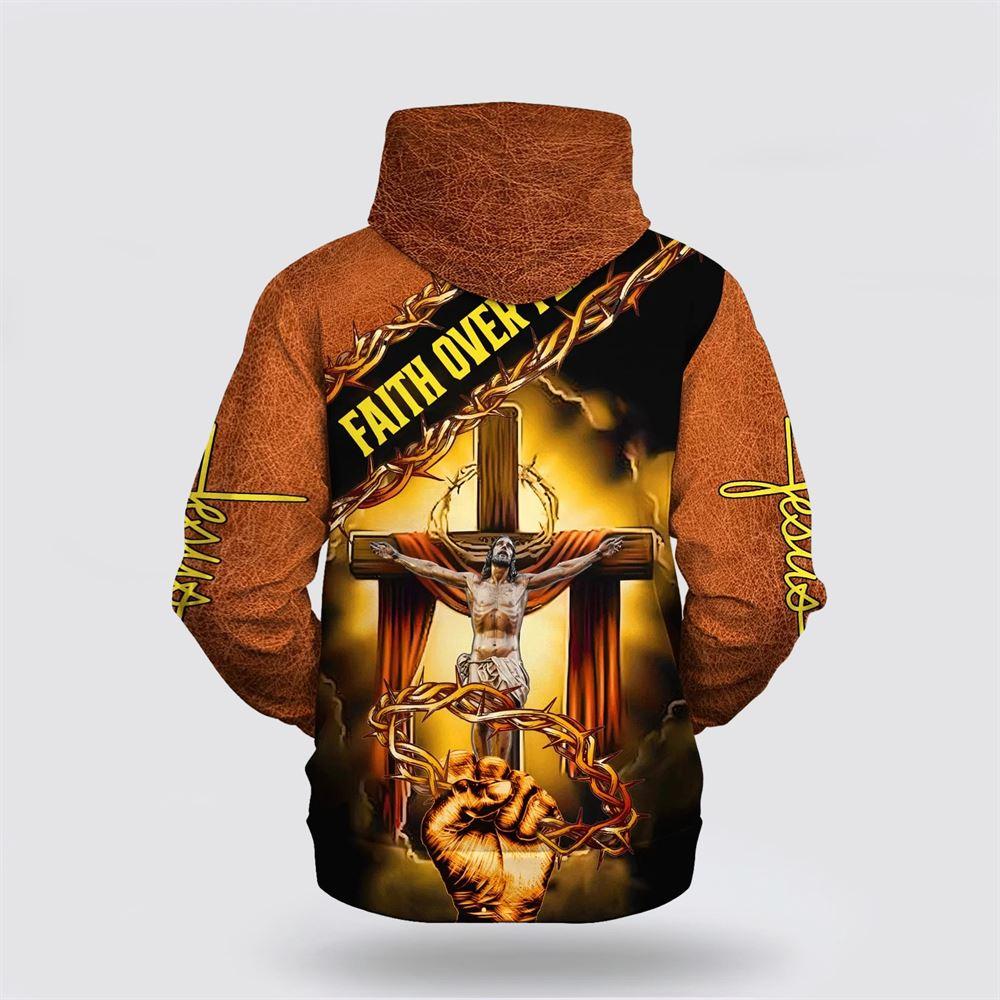Jesus Crown Of Thorns Hoodie Faith Over Fear All Over Print 3D Hoodie – Gifts For Christian Families Jesus Crown Of Thorns Hoodie Faith Over Fear All Over Print 3D Hoodie – Gifts For Christian Families