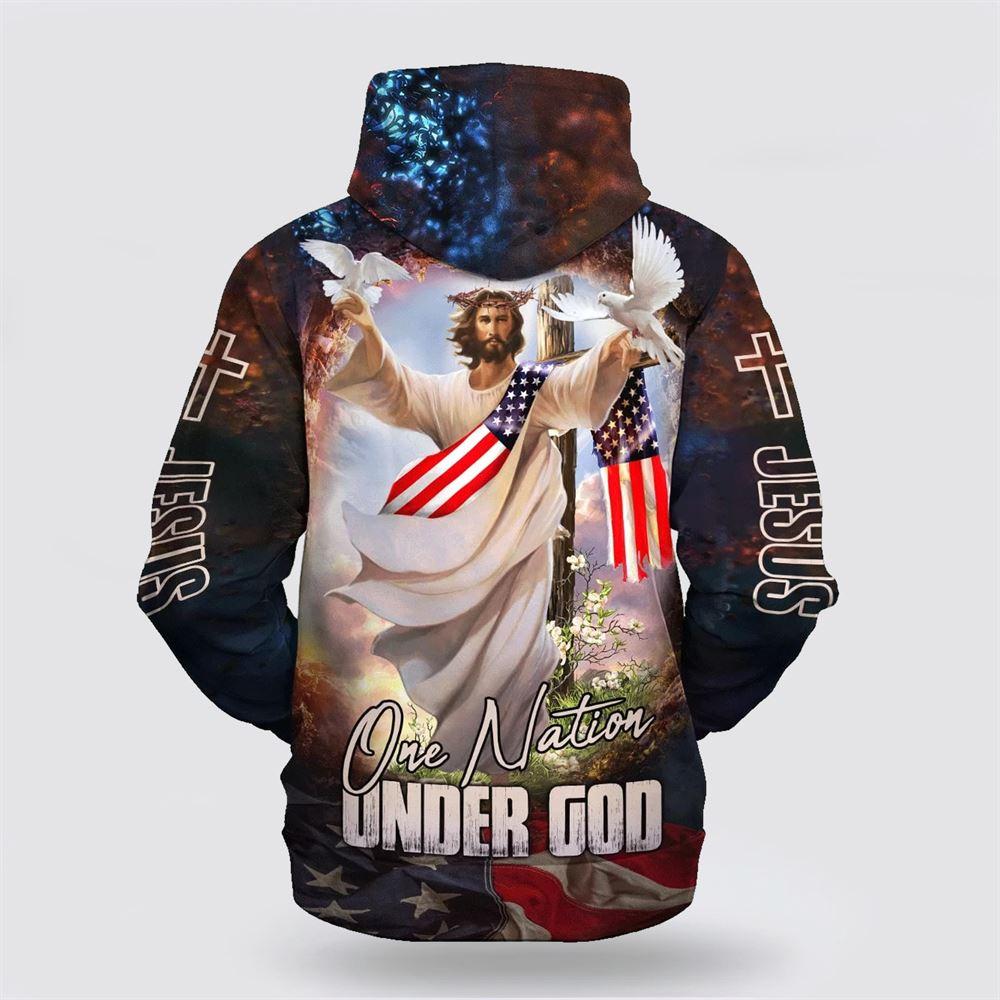 Jesus Dove Hoodie One Nation Under God All Over Print 3D Hoodie – Gifts For Christian Families Jesus Dove Hoodie One Nation Under God All Over Print 3D Hoodie – Gifts For Christian Families