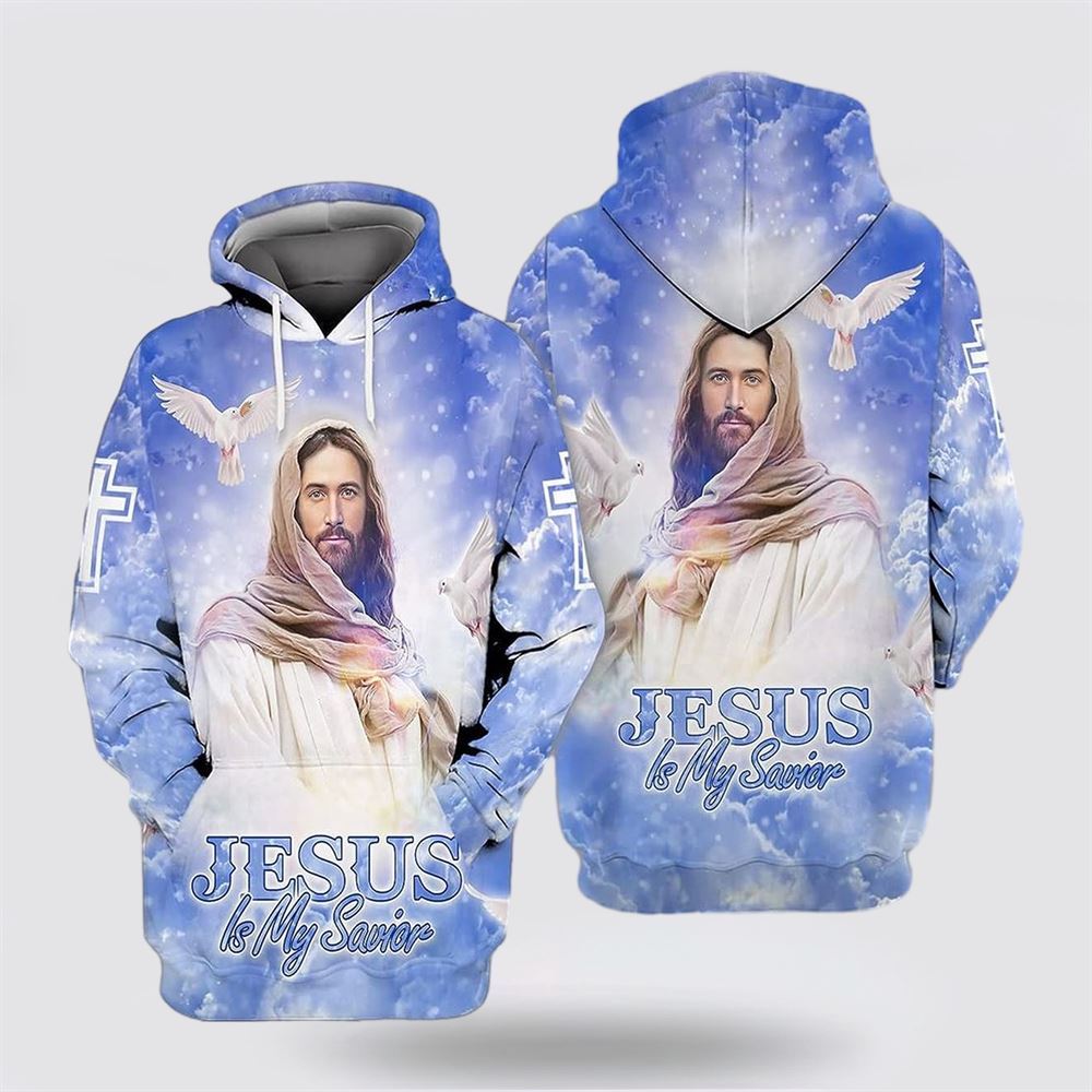 Jesus Dove Jesus Is My Savior Face All Over Print Hoodie Shirt – Gifts For Christian Families Jesus Dove Jesus Is My Savior Face All Over Print Hoodie Shirt – Gifts For Christian Families