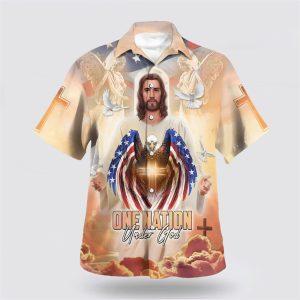 Jesus Eagle And One Nation Under God Hawaiian Shirts Gifts For Christians 1 drkygf.jpg