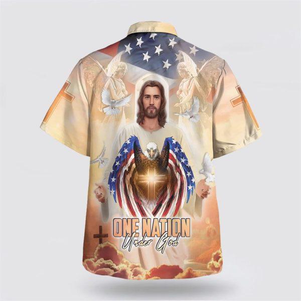 Jesus Eagle And One Nation Under God Hawaiian Shirts – Gifts For Christians