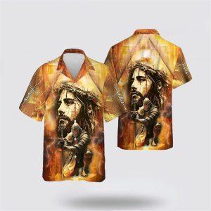 Jesus Face Warrior Hawaiian Shirt – Gifts…