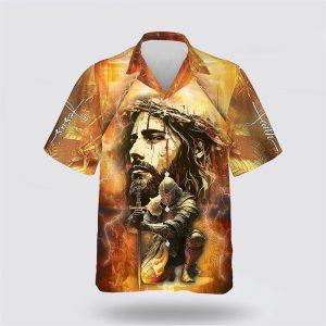 Jesus Face Warrior Hawaiian Shirt Gifts For Christians 2 mkwn6g.jpg
