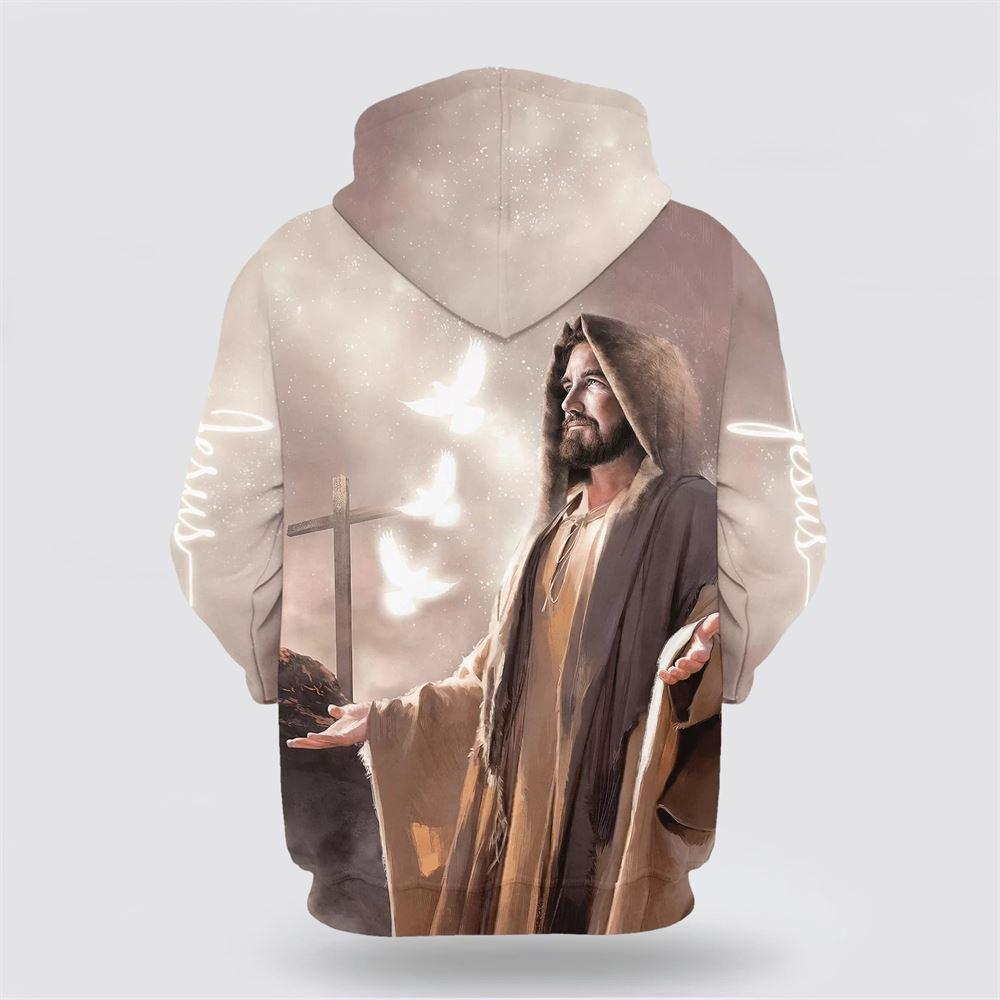 Jesus Faith Hope Love All Over Print 3D Hoodie – Gifts For Christian Families Jesus Faith Hope Love All Over Print 3D Hoodie – Gifts For Christian Families