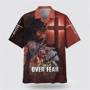 Jesus Faith Over Fear Lion Cross Hawaiian Shirt Gifts For Christians 1 pnypfu.jpg