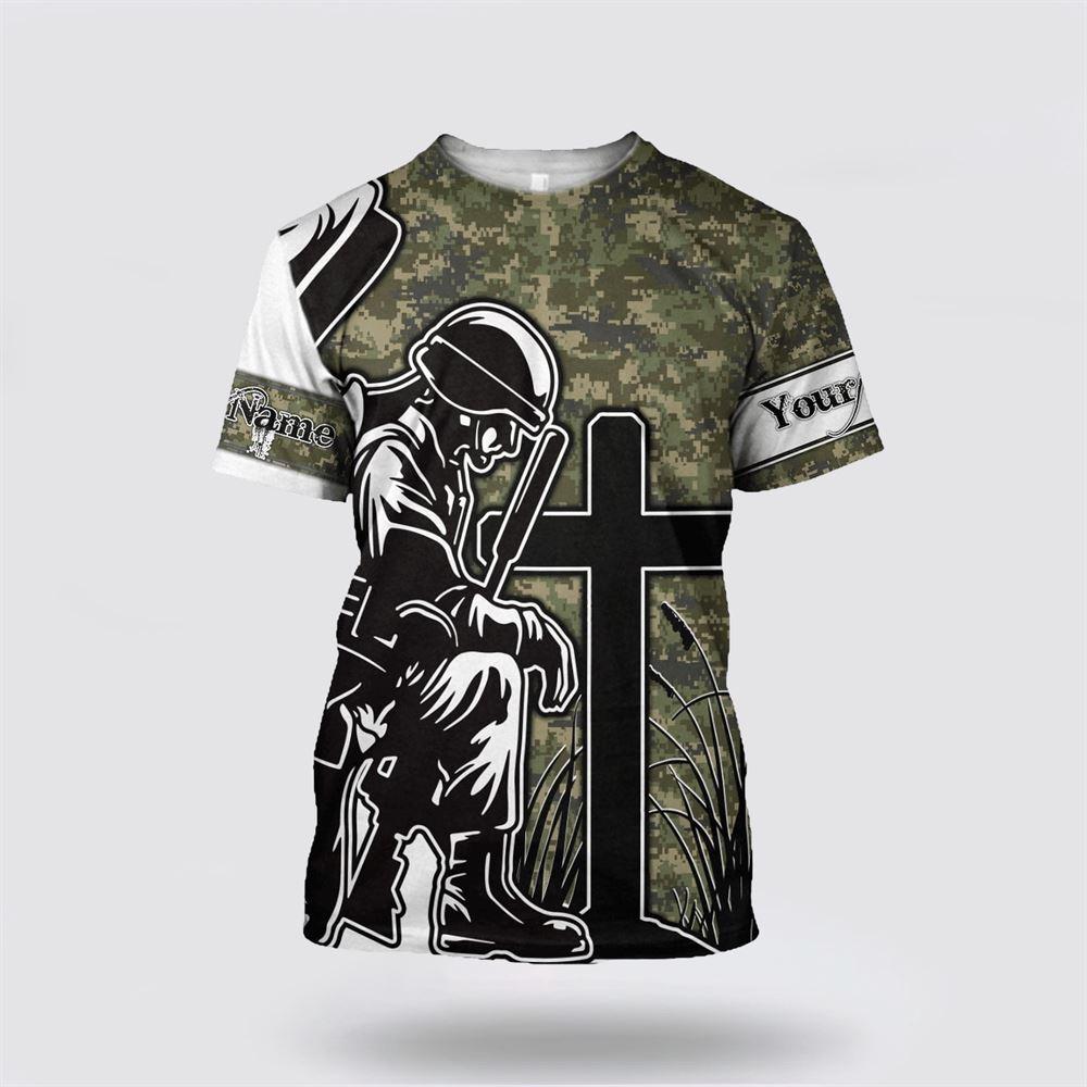 Jesus Fathers Day Persionalized Your Name All Over Print 3D T Shirt – Gifts For Christian Friends