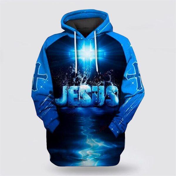 Jesus God Is My Everything Christian All Over Print 3D Hoodie – Gifts For Christian Families