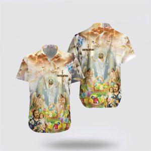 Jesus Happy Easter Christian Hawaiian Shirt –…