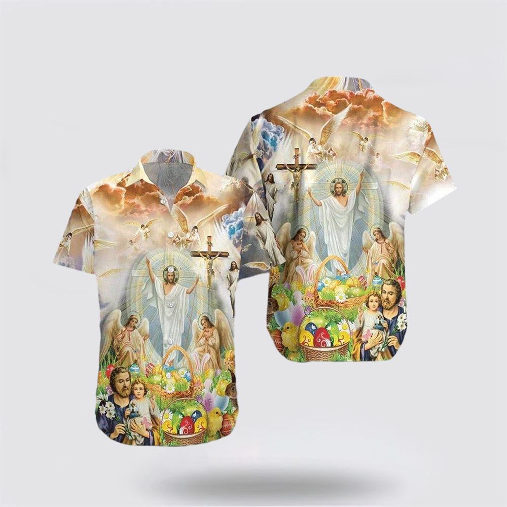 Jesus Happy Easter Christian Hawaiian Shirt – Gifts For Christians Jesus Happy Easter Christian Hawaiian Shirt – Gifts For Christians