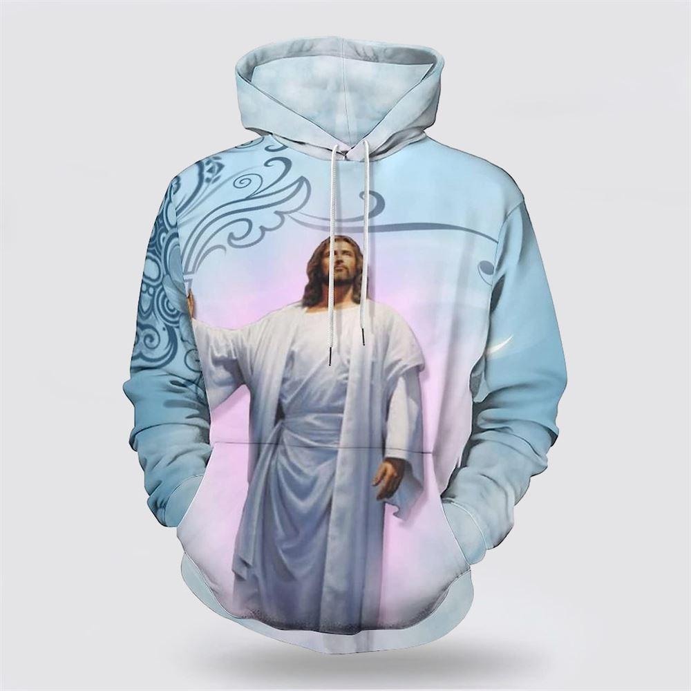 Jesus He Lives All Over Print 3D Hoodie For Women Men – Gifts For Christian Families Jesus He Lives All Over Print 3D Hoodie For Women Men – Gifts For Christian Families