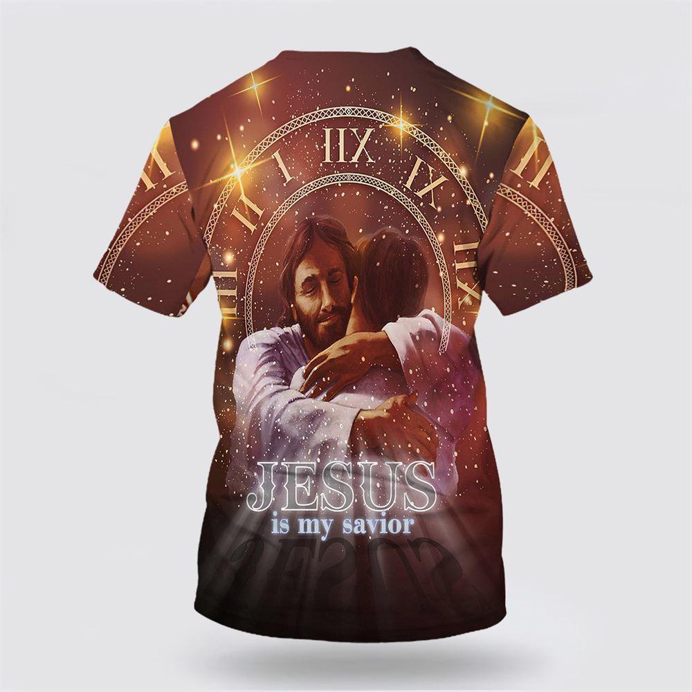 Jesus Holding Is My Savior All Over Print 3D T Shirt – Gifts For Christian Friends Jesus Holding Is My Savior All Over Print 3D T Shirt – Gifts For Christian Friends