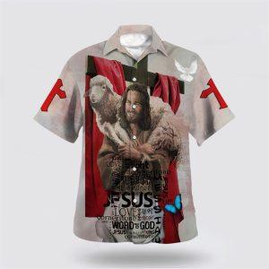 Jesus Holding Lamb Hawaiian Shirts Gifts For Christians 1 gxuaqu.jpg