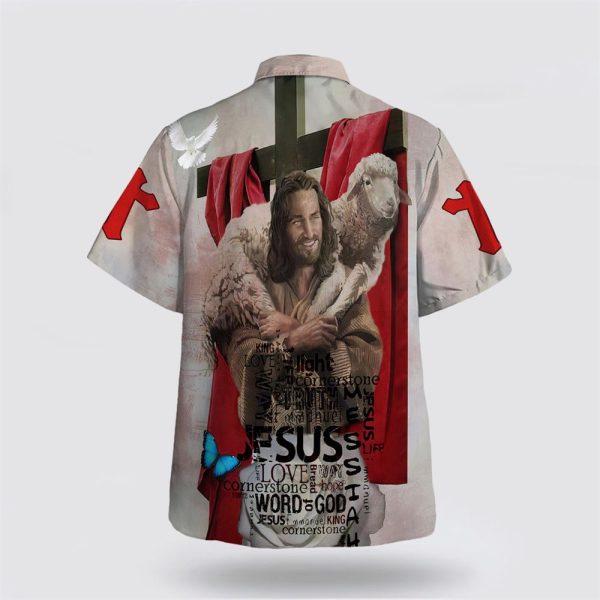 Jesus Holding Lamb Hawaiian Shirts – Gifts For Christians