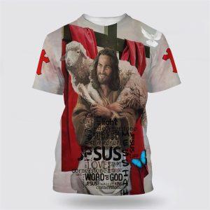 Jesus Holding Sheep All Over Print 3D T Shirt Gifts For Christian Friends 1 zqhwy6.jpg