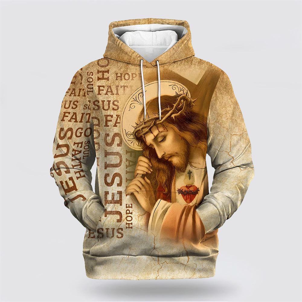 Jesus Hope Faith Love All Over Print 3D Hoodie – Gifts For Christian Families Jesus Hope Faith Love All Over Print 3D Hoodie – Gifts For Christian Families