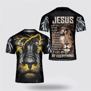 Jesus Is My God Lion Lighting All…