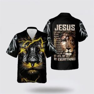 Jesus Is My God My Everything Jesus Gift Hawaiian Shirt – Gifts For Christians