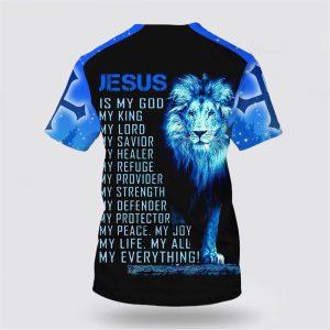 Jesus Is My God My King My Lord Lion Cross Light All Over Print 3D T Shirt Gifts For Christian Friends 2 kydrzv.jpg