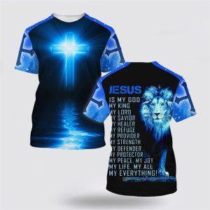 Jesus Is My God My King My Lord Lion Cross Light All Over Print 3D T Shirt Gifts For Christian Friends 3 dtlzqb.jpg