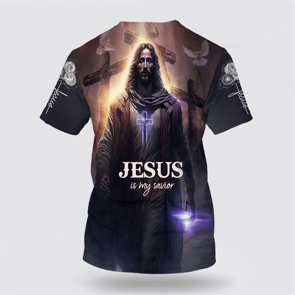 Jesus Is My Savior Cross All Over Print 3D T Shirt – Gifts For Christian Friends Jesus Is My Savior Cross All Over Print 3D T Shirt – Gifts For Christian Friends