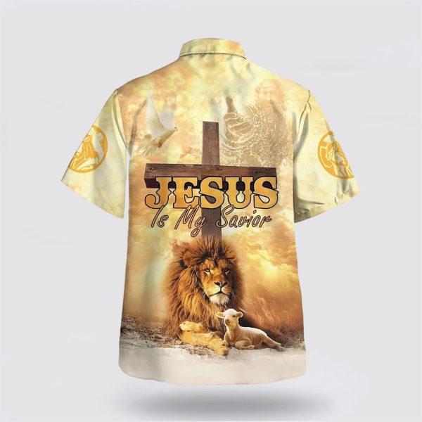 Jesus Is My Savior Cross Christian Hawaiian Shirt – Gifts For People Who Love Jesus