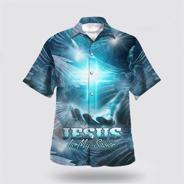 Jesus Is My Savior Cross Hawaiian Shirt – Gifts For People Who Love Jesus