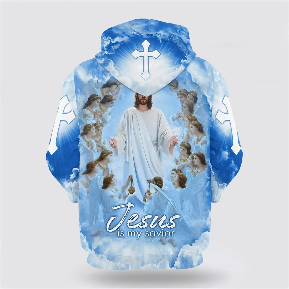 Jesus Is My Savior Hoodie Jesus And Angels All Over Print 3D Hoodie – Gifts For Christian Families Jesus Is My Savior Hoodie Jesus And Angels All Over Print 3D Hoodie – Gifts For Christian Families