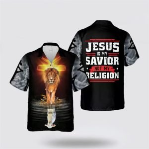 Jesus Is My Savior Jesus Lion And Lamb Of God Hawaiian Shirt – Gifts For Christians