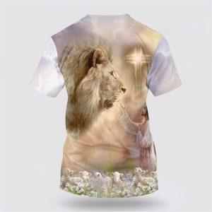 Jesus Is My Savior Lion And Cross All Over Print 3D T Shirt Gifts For Christian Friends 2 hygw1g.jpg