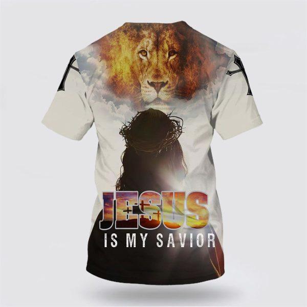 Jesus Is My Savior Potrait All Over Print 3D T Shirt – Gifts For Christian Friends
