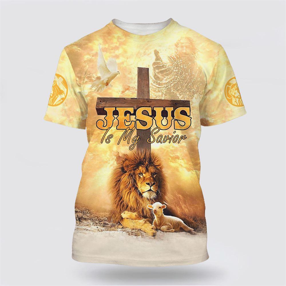 Jesus Is My Savior Shirts Hand Of God Lion Lamb All Over Print 3D T Shirt – Gifts For Christian Friends Jesus Is My Savior Shirts Hand Of God Lion Lamb All Over Print 3D T Shirt – Gifts For Christian Friends