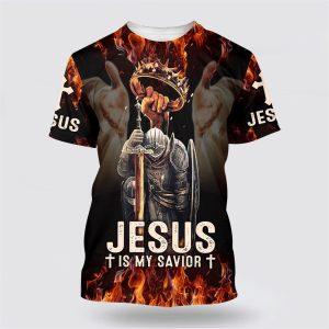 Jesus Is My Savior Warrior Crown Of Thorns All Over Print 3D T Shirt Gifts For Christian Friends 1 snel7c.jpg