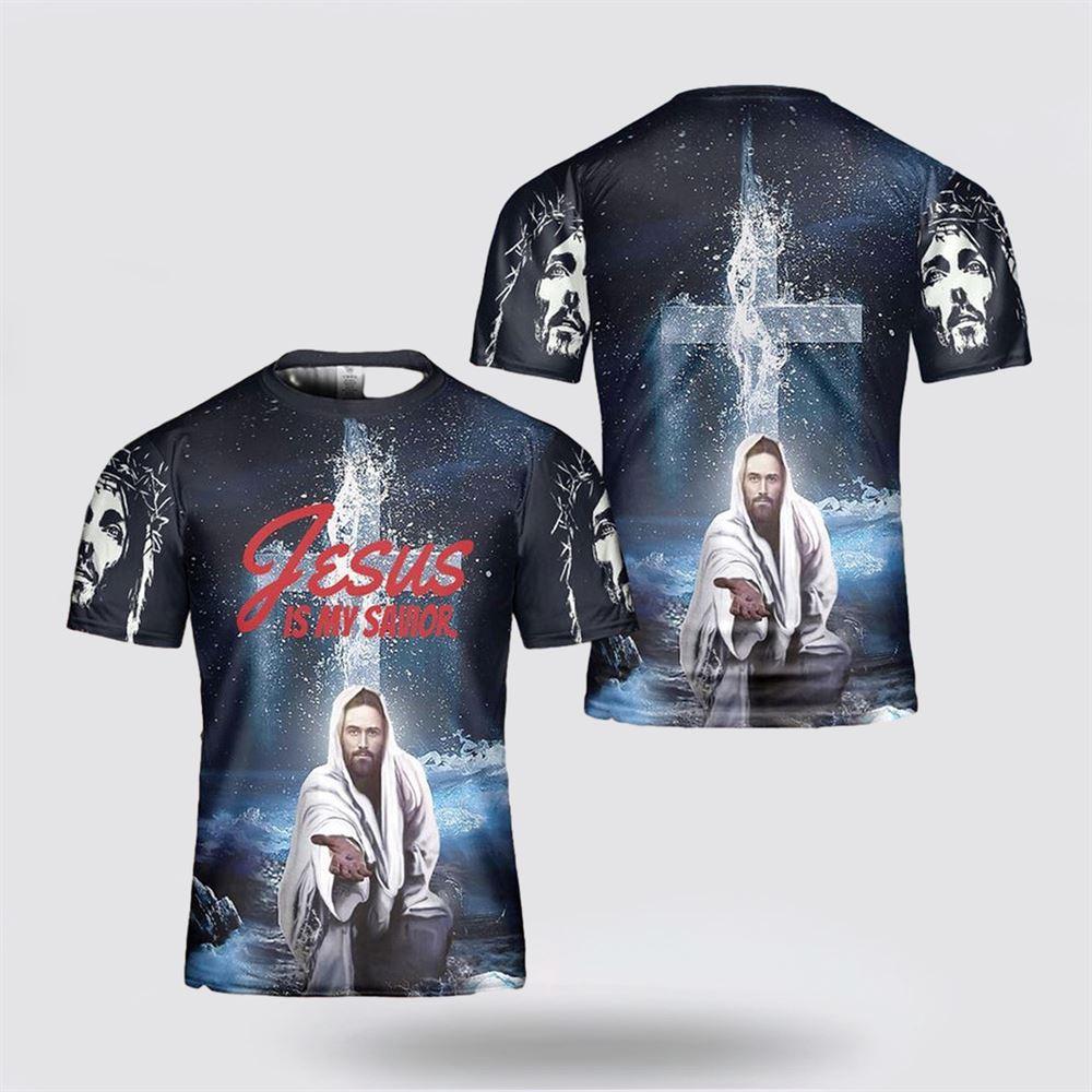Jesus Is My Saviour Jesus All Over Print 3D T Shirt – Gifts For Christian Friends Jesus Is My Saviour Jesus All Over Print 3D T Shirt – Gifts For Christian Friends
