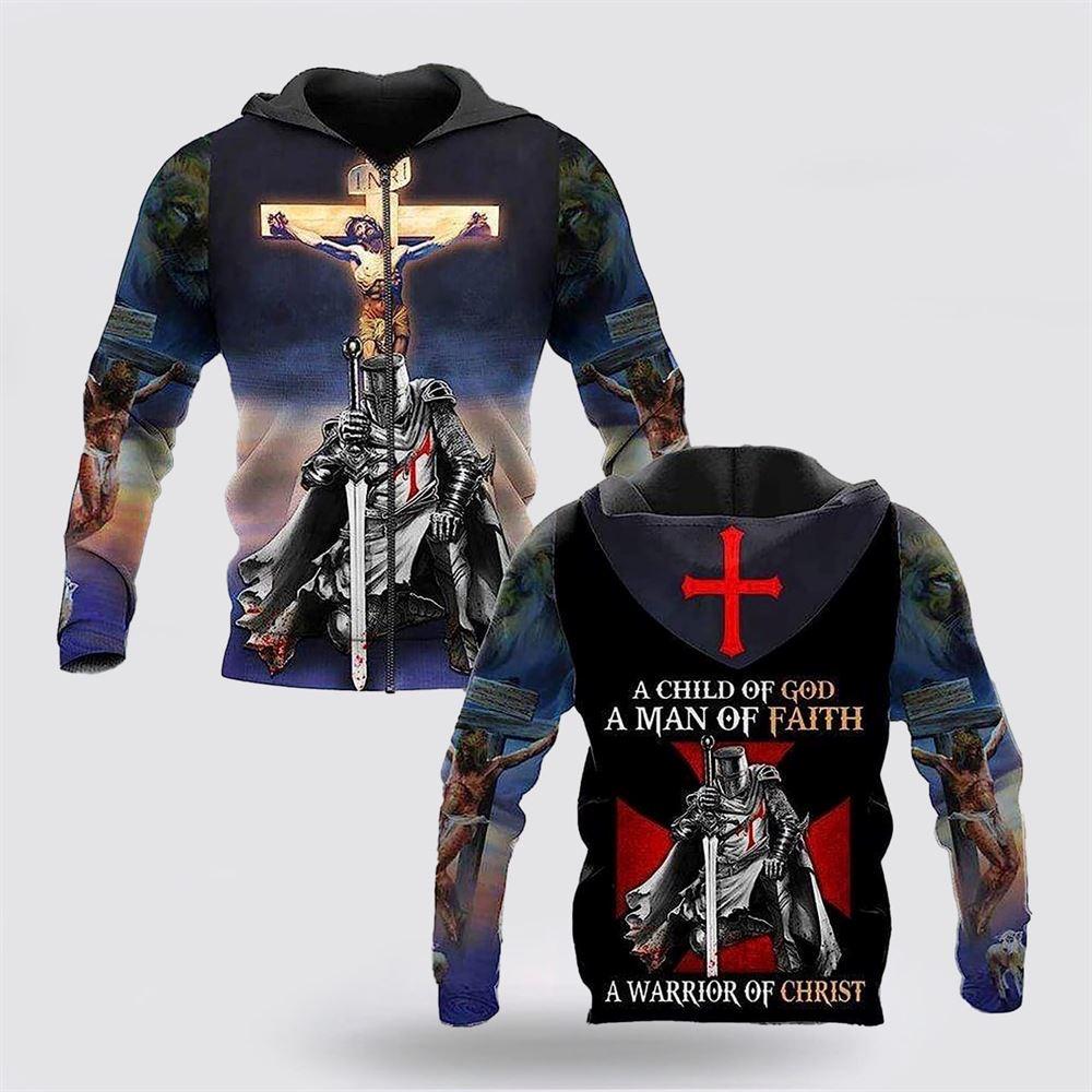Jesus Knight Templar Child Of God All Over Print 3D Hoodie – Gifts For Christian Families Jesus Knight Templar Child Of God All Over Print 3D Hoodie – Gifts For Christian Families