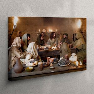 Jesus Last Supper Canvas Prints Christian Wall Art Christian Home Decor fogtkc.jpg