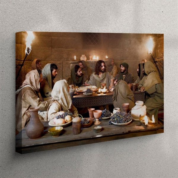 Jesus Last Supper Canvas Prints – Christian Wall Art – Christian Home Decor
