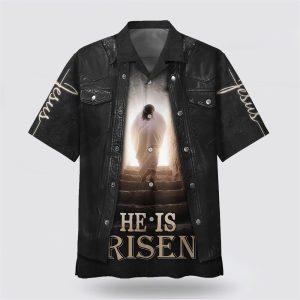 Jesus Leaving The Tomb He Is Risen Hawaiian Shirts Gifts For People Who Love Jesus 1 f7j0sx.jpg