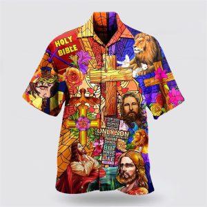 Jesus Lion And Flowers Cool Hawaiian Shirt…