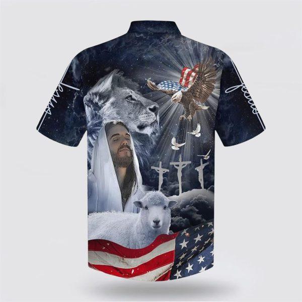 Jesus Lion And The Lamb Eagle Hawaiian Shirts – Gifts For People Who Love Jesus