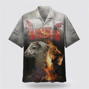 Jesus Lion And The Sheep Hawaiian Shirts…
