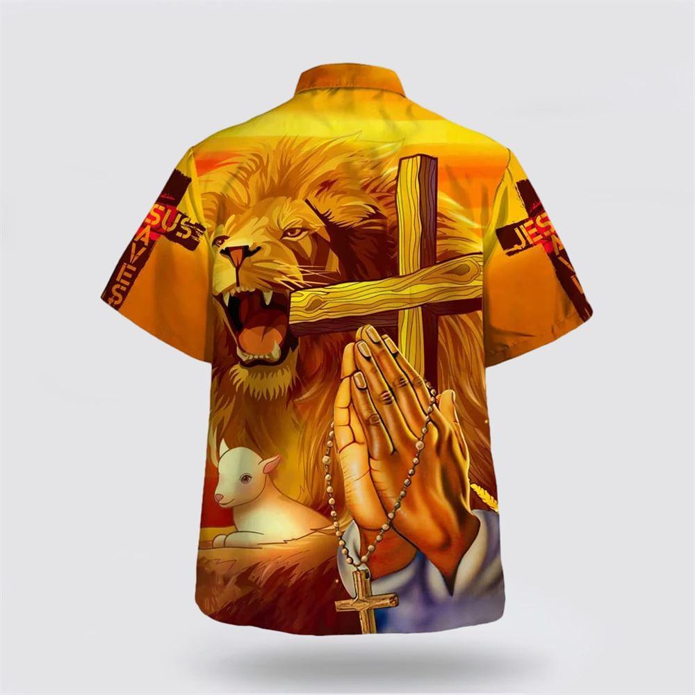Jesus Lion Cross Faith Over Fear Hawaiian Shirt – Gifts For People Who Love Jesus Jesus Lion Cross Faith Over Fear Hawaiian Shirt – Gifts For People Who Love Jesus