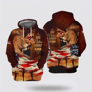 Jesus Lion Face American Flag All Over Print Hoodie Shirt Gifts For Christian Families 3 keo4ni.jpg